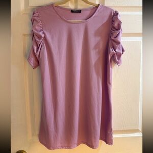 HEIMISH USA Lavender Short Sleeve Top
